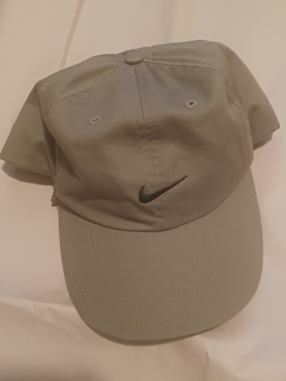 90s pistacio green mini swoosh dad cap hat